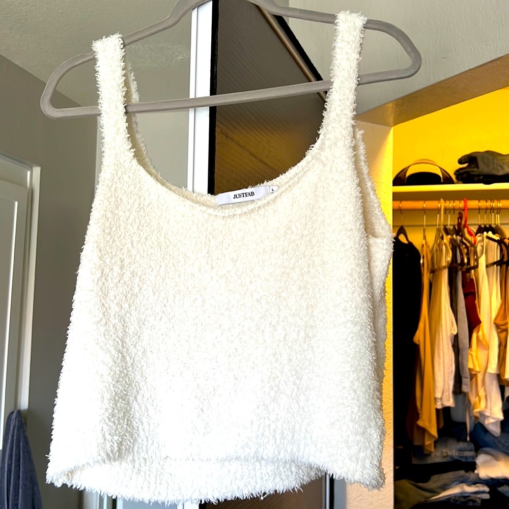 JustFab fuzzy tank top